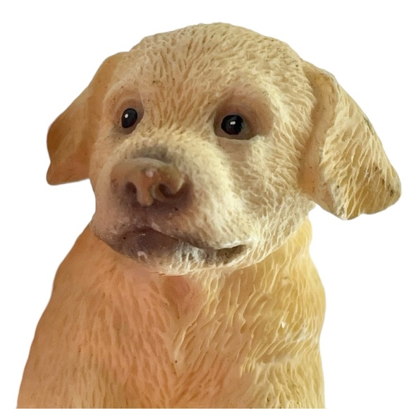Puppy Golden Retriever Yellow Labrador Resin Figurine - Picture 2 of 11